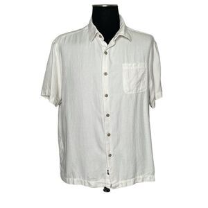 Nay Nast Silk & Cotton Blend Lightweight Button Down - Mens XL